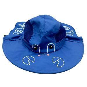 Bienvenu Hat Boy Infant OS Blue Lovely Me Crab Design Summer Protection Pool NEW